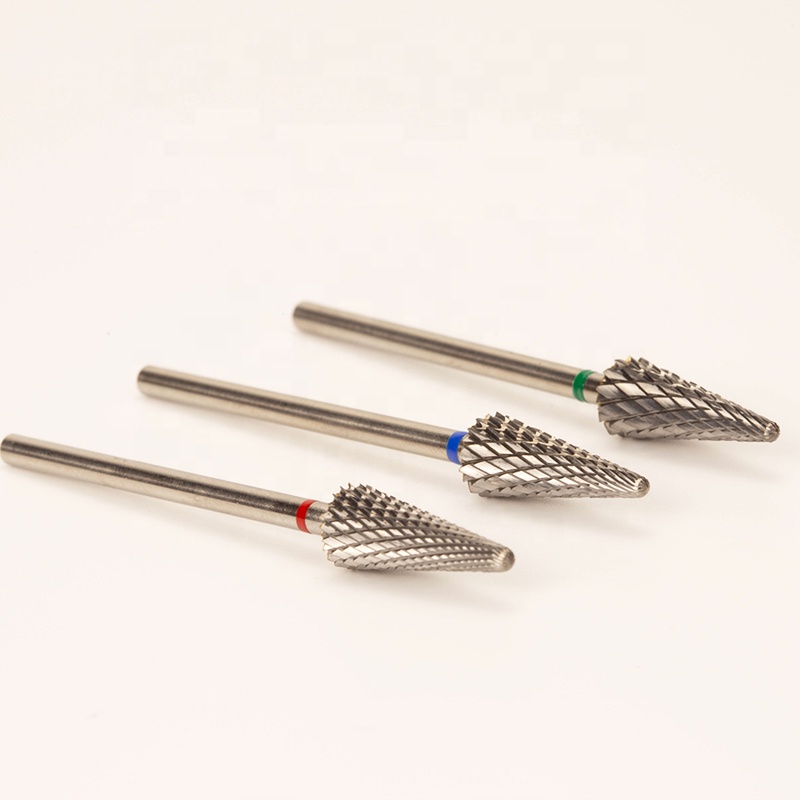 Popular Electric Acrylic Taper Safety Professional Tungsten E File Nail Drill Bits Carbide Cone