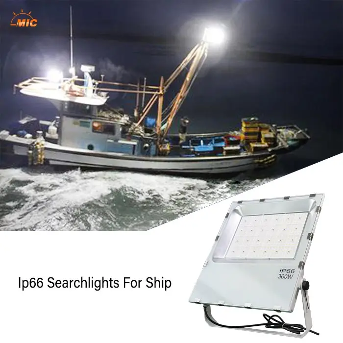 Chính hãng Marine không thấm nước Tìm Kiếm Ánh Sáng 316 thép không gỉ 100W LED Marine thuyền tìm kiếm ánh sáng