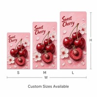 Op maat gemaakte bedrukte stevige geschenkverpakking voor premium zoete kersen fruitverpakking met olieverfschilderij ontwerp deksel en bodem groothandel