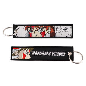 Porte-clés en tissu tissé Inuyashaed <span class=keywords><strong>Anime</strong></span>, porte-clés en tissu Gintama, porte-clés Souls Eatered, accessoire de bureau - Product Image 6