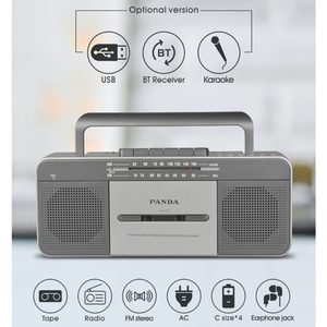 Reproductor Portátil de Casetes y Radio FM Clásico y Popular para el Hogar, Reproductor Portátil de MP3, Radio AM/FM, Grabadora de Casetes con USB - Product Image 2