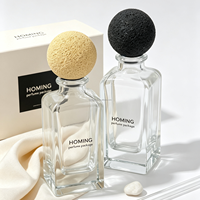 Flacons de parfum transparents personnalisables de luxe 85 ml, très demandés, disponibles avec bouchons et boîtes d'emballage