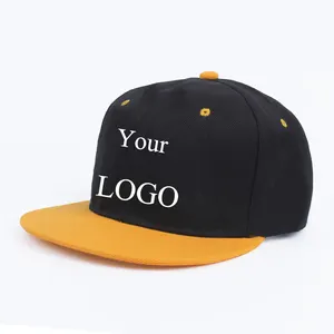 Atacado Algodão Baseball Hat Em Branco Projetar Seu Próprio Logotipo Hiphop Caps Custom Wholesale Snapback Cap para a Equipe Publicidade