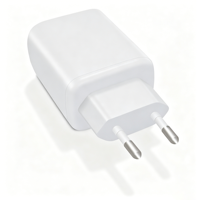 Chargeur mural USB-C rapide 65W GaN PD 3.0 QC3.0 avec prise EU pour ordinateur portable, téléphone portable, écouteurs avec protection SCP et OTP