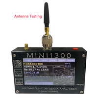 Analyseur radio portable Mini1300 Modèle 2025 Batterie rechargeable Kits de calibrage SMA Gamme de fréquences 0,1-1300 MHz HF/VHF/UHF