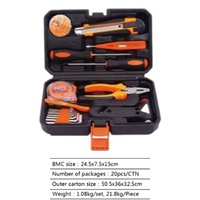 Kit de Herramientas Económico XTXS para el Hogar, Martillo de Acero Inoxidable, Llave Inglesa Ajustable, Alicates, Destornillador, Cuchillo Multiusos, Llave Hexagonal