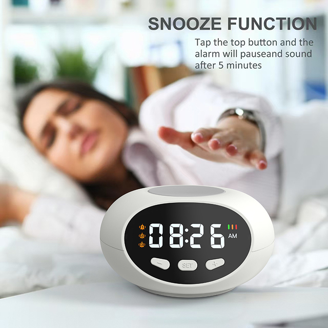 Factory Custom Logo Large Talking Clock for Elderly Desk Bedside Clocks Led Digital Talking Alarm Clock for Visually Impaired