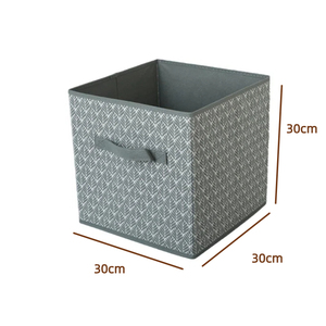 Contenedor de Almacenamiento Apilable de Tela Gris con Tapa - Tablero Extra Grueso de 2.5mm, Organizador de Ropa de Tela Virgen Inodora <span class=keywords><strong>para</strong></span> Armario - Product Image 2