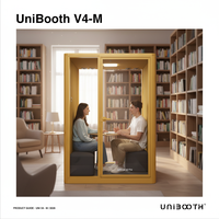 UNIBOOTH Cabines de travail modernes, durables et multifonctionnelles, insonorisées, pour salon, bureau à domicile, hôtel, centre commercial, villa, immeuble de bureaux, école