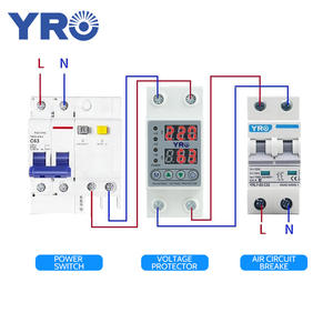YRO YRVP-3 Over Under Voltage Protector 220V Rail Mount Adjustable Relay <b>Circuit</b> <b>Breaker</b> Miniature Type - Product Image 1