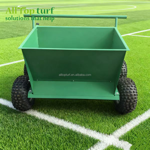 ALLTOP tappeto erboso sabbia e macchina contagocce di gomma per la diffusione di riempimento su <span class=keywords><strong>erba</strong></span> artificiale 4 grandi ruote capacità 160L - Product Image 3