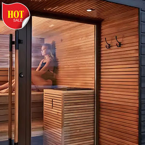 Preço de fábrica Calor Seco De Alta Temperatura/Vapor molhado Cubo Moderno Sala Da Sauna Do Vapor Cedro Vermelho Cabines com Vapor Molhado - Product Image 3