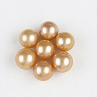 9-16mmAAA Or Jaune Rond Edison Perle D'eau Douce En Vrac Perles