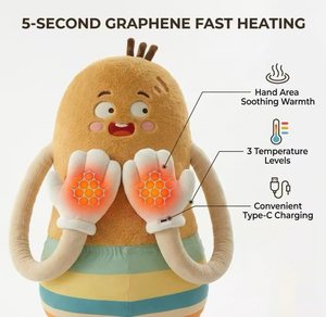 Coussin corporel en peluche Smart Potato King, aide au sommeil chauffante et apaisante avec enregistrement Bluetooth, compagnon long et large <span class=keywords><strong>pour</strong></span> adultes et dormeurs latéraux - Product Image 3
