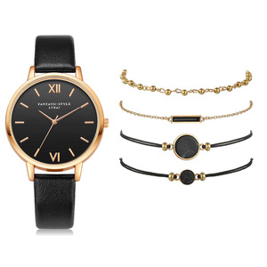 Stile superiore da <span class=keywords><strong>donna</strong></span> di lusso cinturino in pelle analogico al quarzo <span class=keywords><strong>orologio</strong></span> da <span class=keywords><strong>donna</strong></span> 5 pezzi Set da <span class=keywords><strong>donna</strong></span> <span class=keywords><strong>orologio</strong></span> da <span class=keywords><strong>donna</strong></span> relej Mujer <span class=keywords><strong>orologio</strong></span> <span class=keywords><strong>nero</strong></span> - Product Image 3