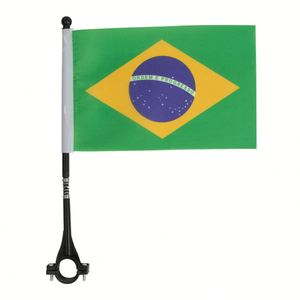 Soporte Universal para Bandera de Scooter y Bicicleta Eléctrica - Kit de Bandera de Seguridad de Alta Calidad Personalizado para Manillar Delantero, Mini Bandera para Bicicleta - Product Image 3