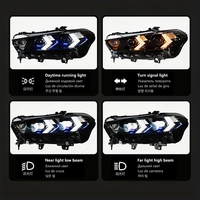 Ensemble de phares compatible avec le SUV G05 2019 à 2025, forme de flèche bicolore, LED DRL, clignotant séquentiel, projecteur