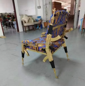 Kursi santai beludru kontemporer Italia kursi senapan mesin Lobby putar santai kualitas tinggi untuk apartemen ruang tamu - Product Image 4