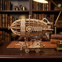 Rompecabezas 3D de Madera Realista Personalizado, Dirigible de Ensueño, Nave Aérea, para Decoración Creativa de Oficina