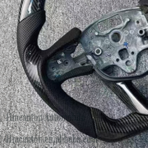 Hot New Product Carbon Fiber Perforated Leather Grip Steering <b>Wheel</b> Fit for Cadillac Ct4 Ct5 Auto Steering <b>Wheel</b> - Product Image 5