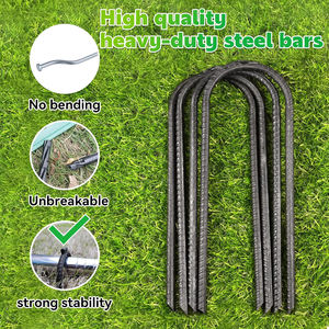 יתדות עיגון מפלדה 8/10/12/14 מ\\\"מ, סוג ניתן להתאמה אישית, יתדות פלדה בצורת U ו-J לטרמפולינה, אוהלים - Product Image 2