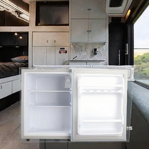 Mini-réfrigérateur de haute qualité de 50 litres avec congélateur supérieur à refroidissement rapide et compresseur, idéal pour la chambre et alimenté par une source électrique. - Product Image 3