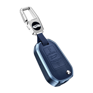 Étui de protection pour clé de voiture en alliage d'aluminium pour Peugeot DS Citroën Versailles C5X Sega FT <span class=keywords><strong>Porte</strong></span>-clés <span class=keywords><strong>Porte</strong></span>-clés Sac Accessoires - Product Image 3