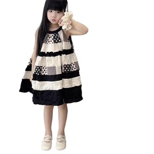 Child Star Circle Toddler Girls Sleeveless Dress Round Neck Breathable Mid Length Forest Theme Embroidered Applique Summer Style - Product Image 5
