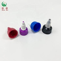 Tapas de rosca de plástico de 18-20-24-28 mm para botellas de tinta y aceites esenciales con boquilla dosificadora