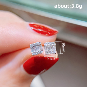 Orecchini a Perno Quadrati Semplici per Donne, Accessori per Orecchie alla Moda per Uso Quotidiano - Product Image 5