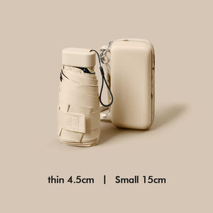 Mini parapluie pliant manuel de golf exquis adultes double lumière protection contre la pluie colle multi-bandes cadeaux d'affaires Logo personnalisé - Product Image 5