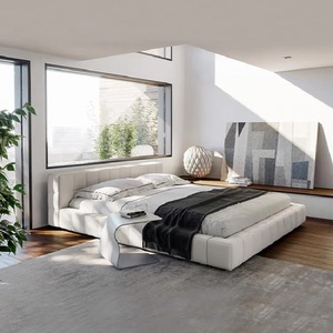 Tatami minimaliste italien <span class=keywords><strong>lit</strong></span> king size <span class=keywords><strong>à</strong></span> dossier bas design <span class=keywords><strong>Lit</strong></span> enveloppé INS <span class=keywords><strong>lit</strong></span> <span class=keywords><strong>double</strong></span> de luxe - Product Image 5