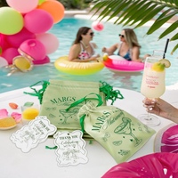 Sacs personnalisés en satin pour mariage et enterrement de vie de jeune fille Sacs-cadeaux de fête pour margarita Kits de récupération de la gueule de bois et fournitures de mariage