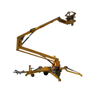 Hydraulische Drives China Hydraulische Jack Lifting Apparatuur Bouw Mobiele Trailer Getrokken Spider Boom Lift