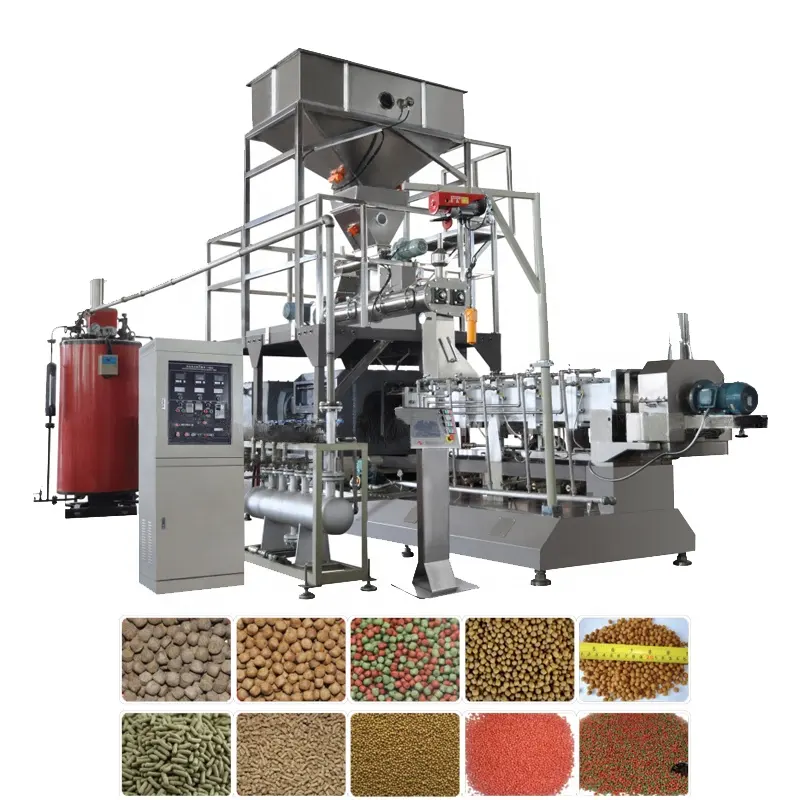 High Protein 4mm Aquaponics Pond Sinking Pellet Floating Fish Feed Making Machine Tilapia Fish Feed Production Line