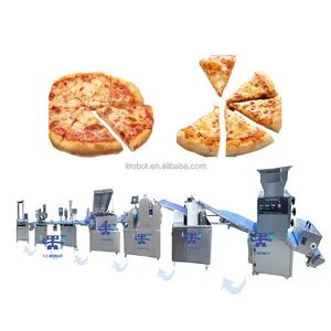 LT-Linha De Produção De Pizza Totalmente Automática Linha De Produção De Pizza Congelada Formando Máquina De Fazer