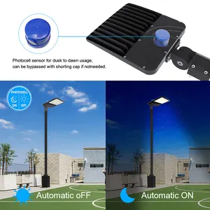 En stock US Canada a mené la lumière de boîte à chaussures IP66 100w 150w 200w 240w 300w a mené des lumières de parking de réverbère - Product Image 3