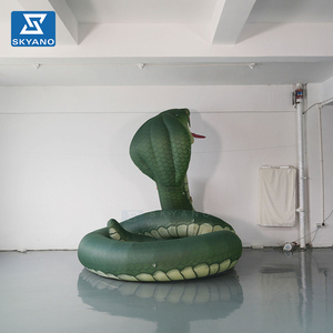 Décoration de scène personnalisée avec serpent gonflable <span class=keywords><strong>géant</strong></span> vert Cobra - Product Image 4