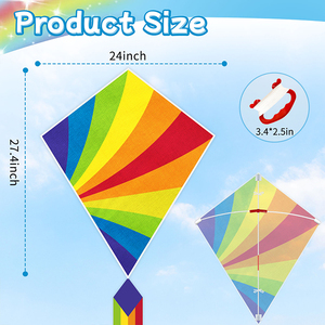 Aquilone Piccolo Impermeabile per Bambini con Motivi Arcobaleno e Frutta, Vendita all'Ingrosso - Product Image 2