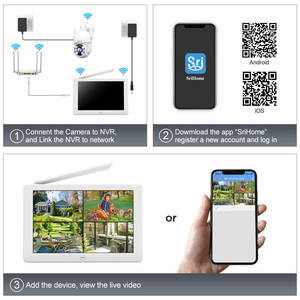 2025 nvs009 + ipc059 1080P an ninh không dây CCTV NVR Kit 10.1 inch Màn hình LCD H.265 wifi 1080p Mạng ghi video - Product Image 4