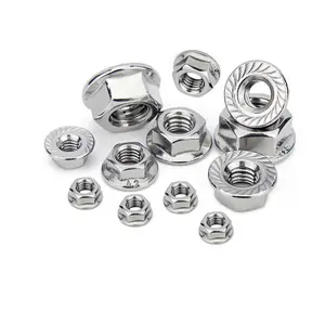 Stainless Steel Hexagon Flange Nut With Teeth