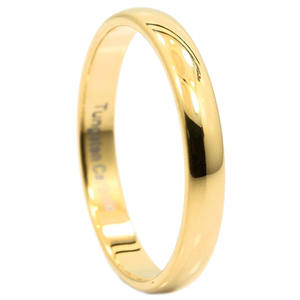 Bague en tungstène en or jaune avec noyau en tungstène vierge pour hommes et femmes - Product Image 6