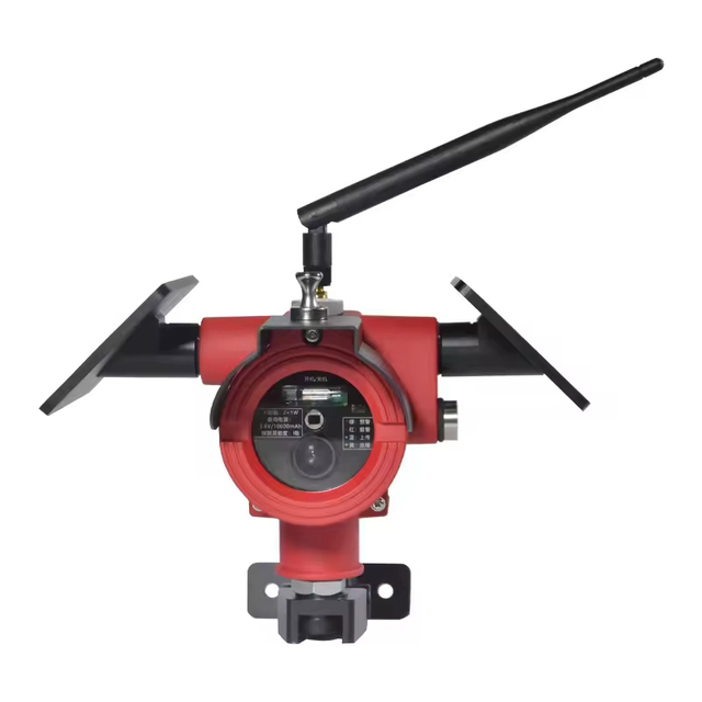 NKYF S600 UV Flame & Gas Detection Alarm 24VDC Outdoor Forest/Ground Fire Detector Ex d IIC T6 Gb Explosion-proof 30W Camera Red