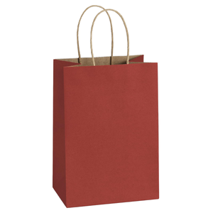 Bolsas de Compra de Papel Kraft Ecológicas Clásicas con Logotipo Personalizado, Asas de Mano y Colores a Elección para Uso Comercial y Promocional en Supermercados - Product Image 1