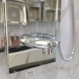 Ensemble de douche mural classique en acier inoxydable avec panneau thermostatique Kaiping, robinets de pluie, jets doux, massage, et modes de pulvérisation avec fonction pause KAVED - Product Image 2