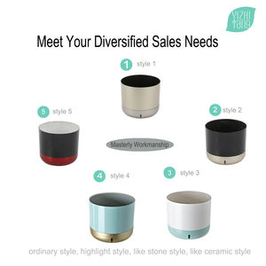 Maceta pequeña de plástico esmaltado de gran oferta <span class=keywords><strong>para</strong></span> uso doméstico de escritorio con fines decorativos - Product Image 6