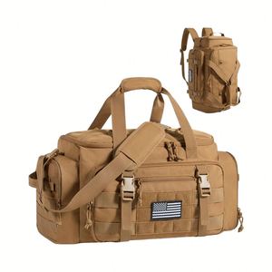 Sac à dos tactique de sport pour hommes, couleur kaki désert, avec porte-bouteille et 4 compartiments pour chaussures de voyage - Product Image 1