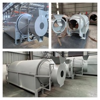 Séchoir à tambour rotatif haute capacité BSF Larves Résidus de soja Équipement de séchage de grignons d'olive Séchoir rotatif pour aliments pour animaux