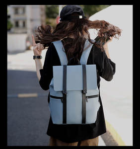 Custom Travel Back <b>Pack</b> Large Capacity Travel Pu Leather Backpack <b>Bag</b> Bookbags Men Women Backpack - Product Image 6