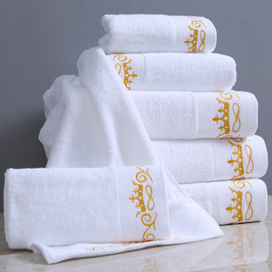 Juego de toallas de <span class=keywords><strong>Hotel</strong></span> 100% algodón de lujo de alta calidad, venta al por mayor y personalizado - Product Image 1